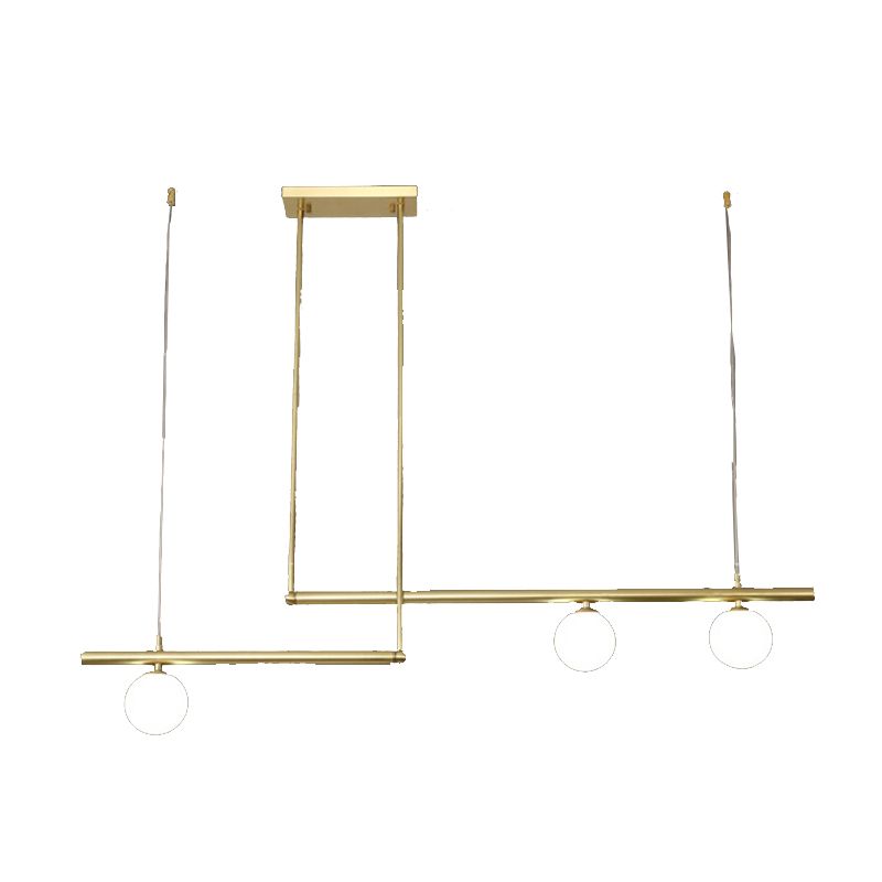 Modern Island Light Glass Hanging Lighting Fixture for Dining Room