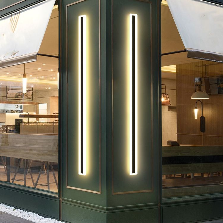 LAMPE MUR MUR simple Nordique LED moderne Long Strip Wall Lampe Forme pour le salon