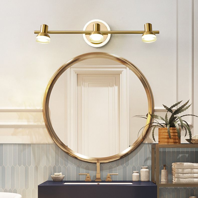 Traditional Simplicity Bell Vanity Sconce Lights Acrylic Wall Mount Light Fixture for Bathroom