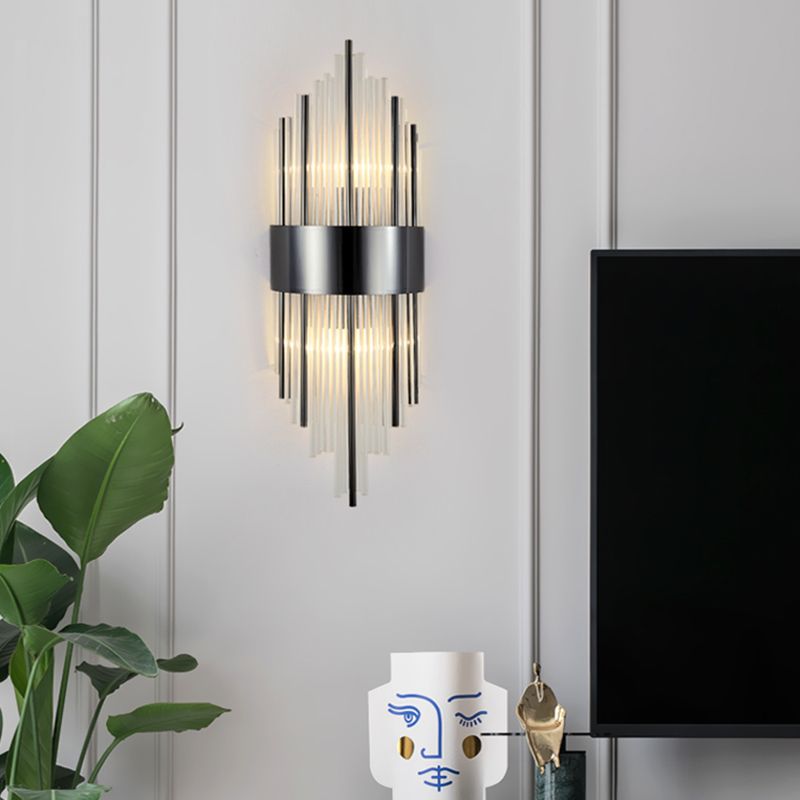 Kristal gearceerde muur sconce verlichting hedendaagse stijl muur gemonteerd verlichtingsarmatuur