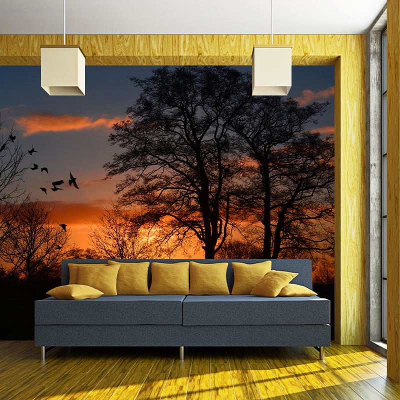 Customized Beautiful Dusk Mural Mildew Resistant for Living Room Decoration