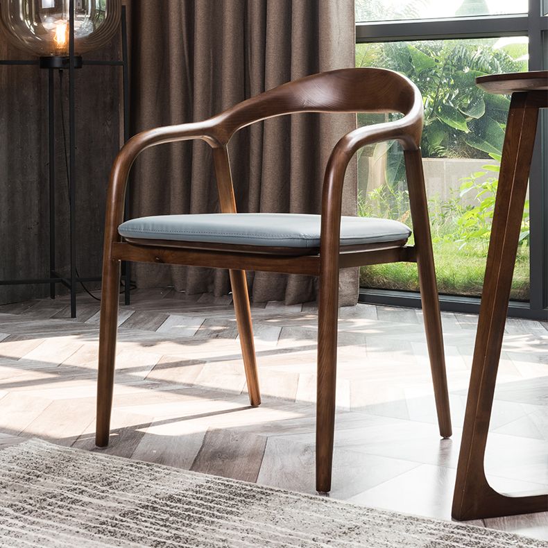 Chaises traditionnelles en bois de frêne massif, bras arrière ouvert, ensemble de chaises de cuisine et de salle à manger