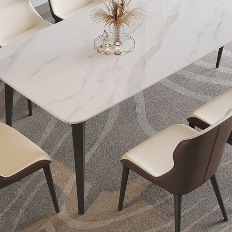 Rectangle Sintered Stone Dining Table Modern Dining Table for Kitchen