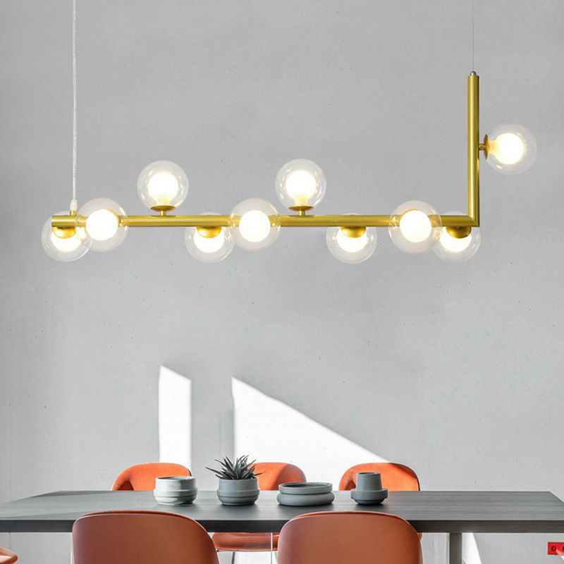 Bolas Dinning Room Over Island Lighting Glass Nordic Style Island Lighting Fixture