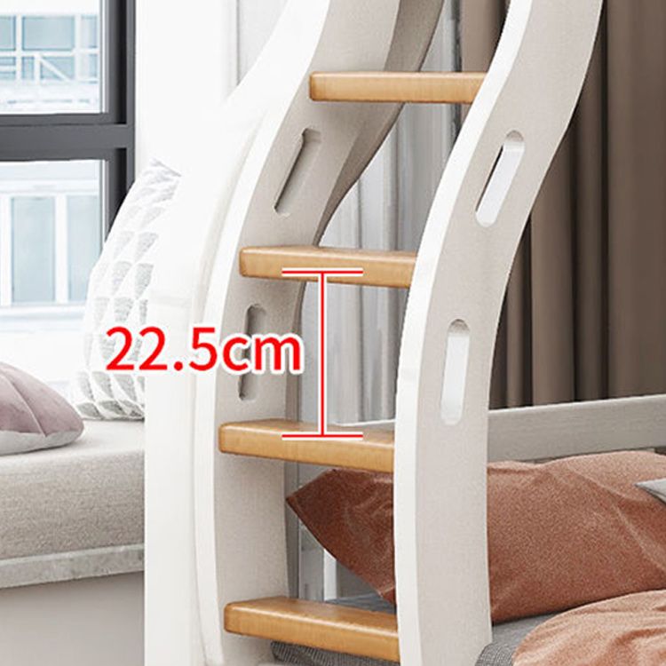 Solid Wood Standard Bed Natural Pine Kids Bed with Headboard