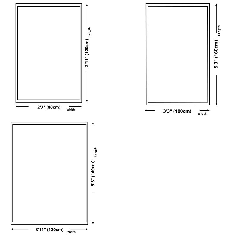 Stylis Modern Area Rug Polyester Abstract Pattern Area Carpet Stain Resiatant Rug for Home Decor