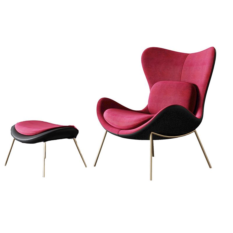 Velvet Accent Chair 33.85" Wide Armless Accent Room Chair for Living Room