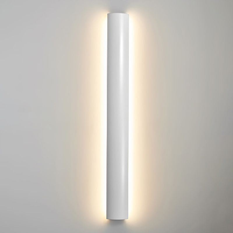 Metal Linear Shade Wall Sconce Modern Style 1-Light Wall Mount Lighting
