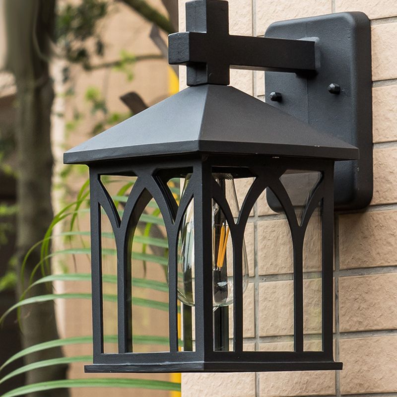 Moderna forma di geometria della luce della parete in alluminio 1 forma a parete leggera con vetro per all'aperto