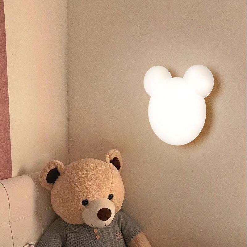 Geometric Wall Mount Lighting Simple Plastic 1 Light Wall Mounted Light for Bedroom