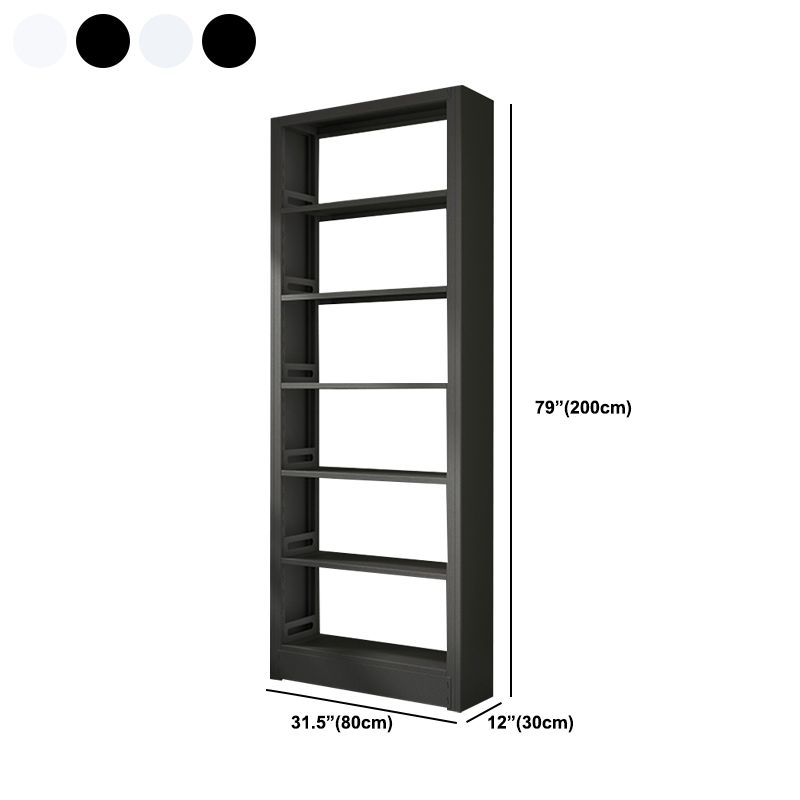 6-Tier Steel Matte Finish Bookcase Standard 79-inch Bookshelf