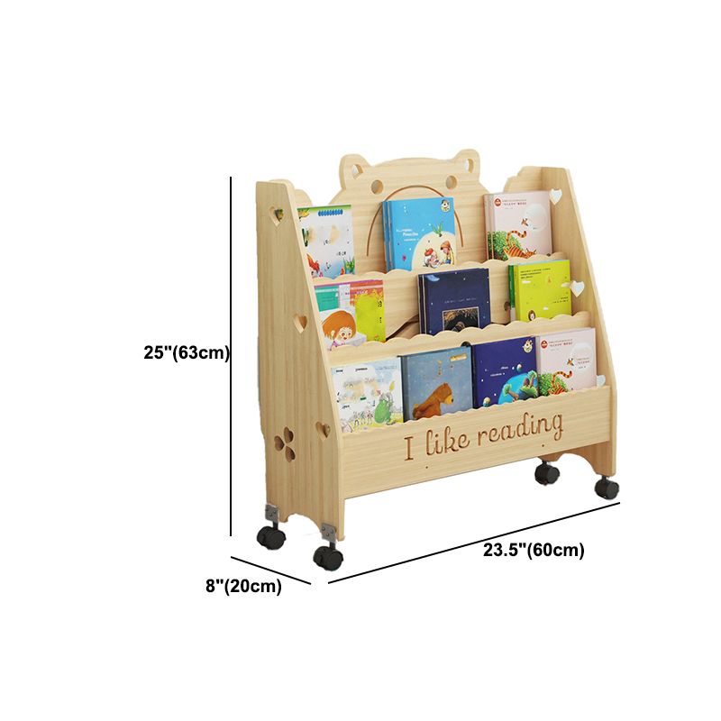 Libreria in stile scandinavo chiuso la libreria in legno massiccio per casa e ufficio