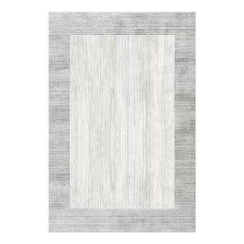 Light Gray Industrial Rug Polyester Line Indoor Rug Stain Resistant Rug for Drawing Room