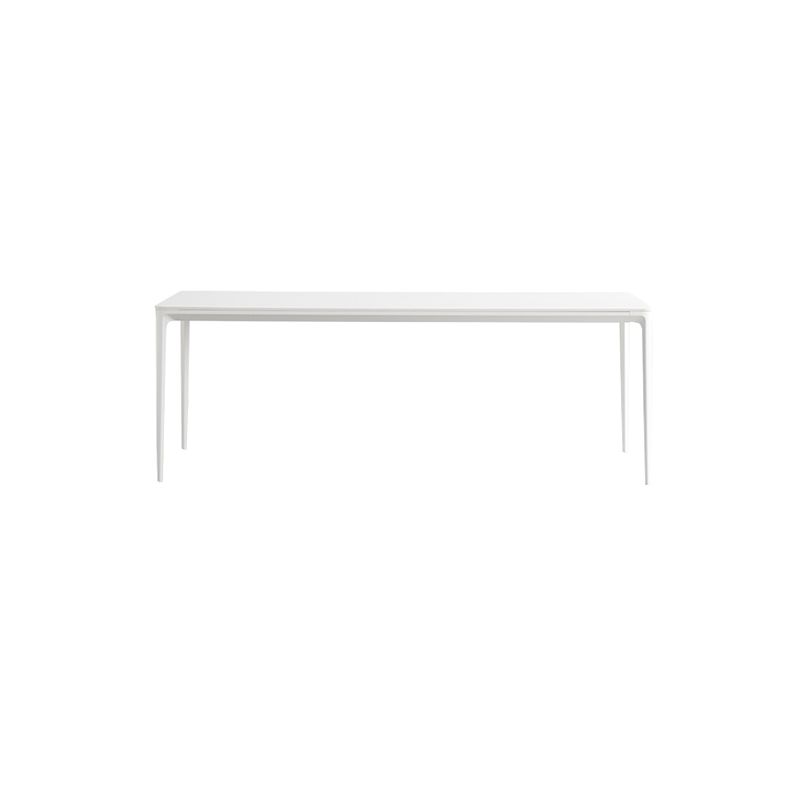 Contemporary Dinette Table Rectangle Stone Dining Room Table for Dining Room