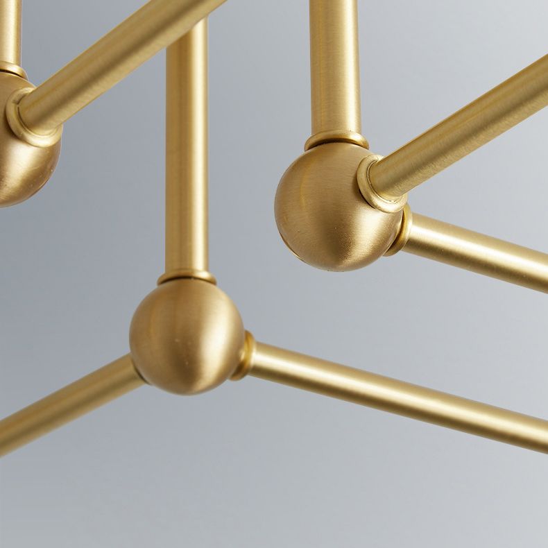 Luce del soffitto semi -filo in stile industriale Minimalista Bulb Bulb Sputnik Metal Aiuto