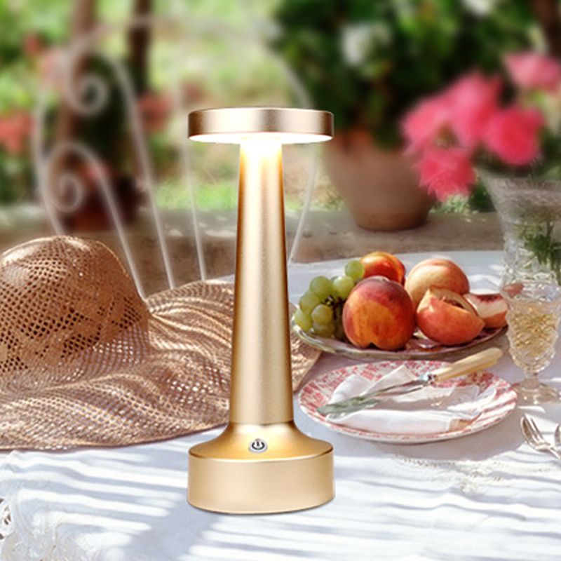 Círculo de comedor de comedor Luz de modernismo Modernismo Metálico Lámpara de escritorio LED impermeable en negro/plata/oro