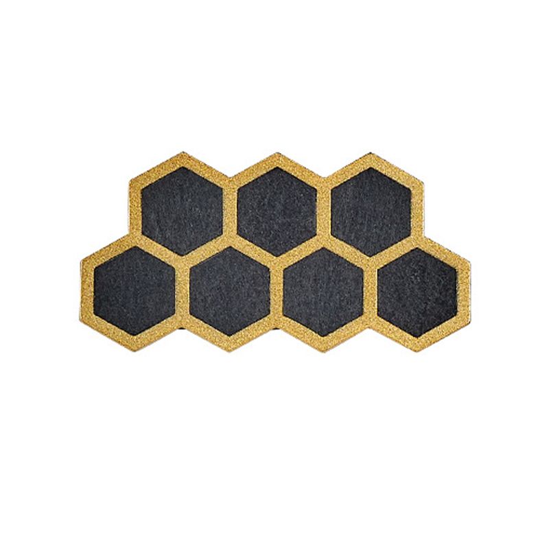 Gold & Black Modern Wall Flush Mount Honeycomb Shape Metal Wall Light