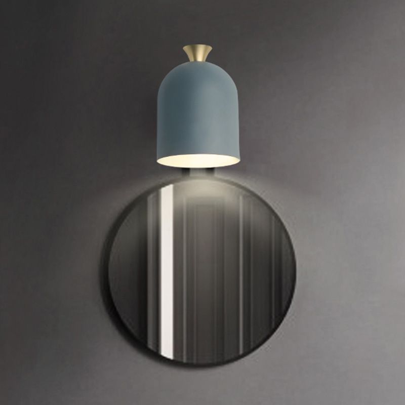 Cloche -vormige metalen wand SCONCE verlichting Macaron 1 bol Verstelbare wandlamp van de wand voor slaapkamer
