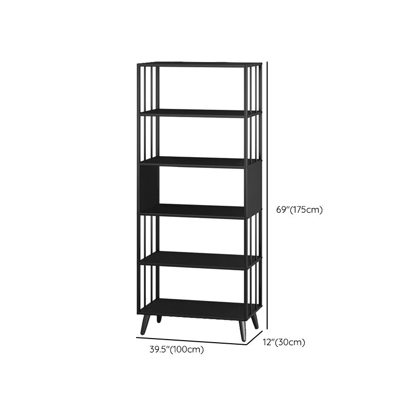 11" W Glam Antique Finish Shelf Bookcase Etagere Metal Bookshelf
