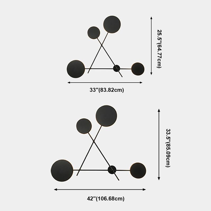 Geometric Sconce Lights Modern Wall Light Fixture Metal 4 Light Wall Sconce Lights