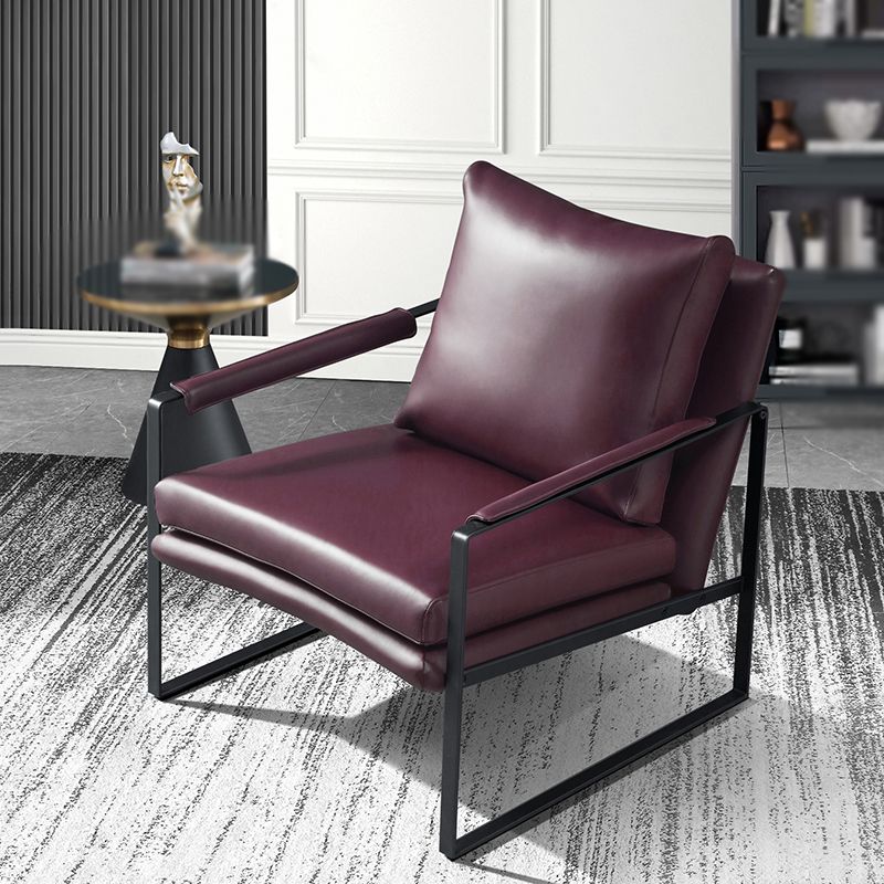 Faux Leather Chair 27.5" L x27.9" W x29.5" H  Arms Included Chair