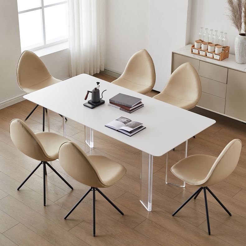 Contemporary Sintered Stone Dining Round Table Set 1/4/5 Pieces Dining Set