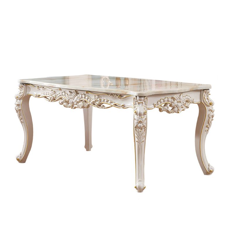 Victoria Style Rectangle Table Set 1/2/7 Pieces Dining Set for Home