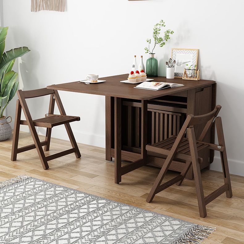 Mesa de comedor rectangular de color madera, mesa de madera maciza solo para mesa de comedor