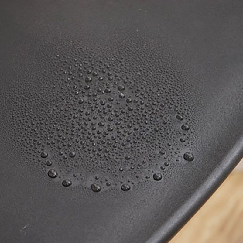 Silla trasera abierta contemporánea, silla lateral sin brazos de comedor apilable de plástico