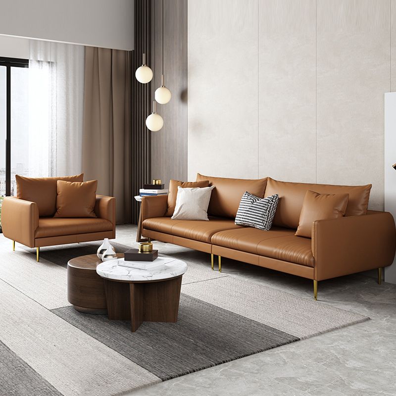 Cushions Sofa 102.36" W x 32.67" D x 33.46" H Square Arm Sofa for Living Room