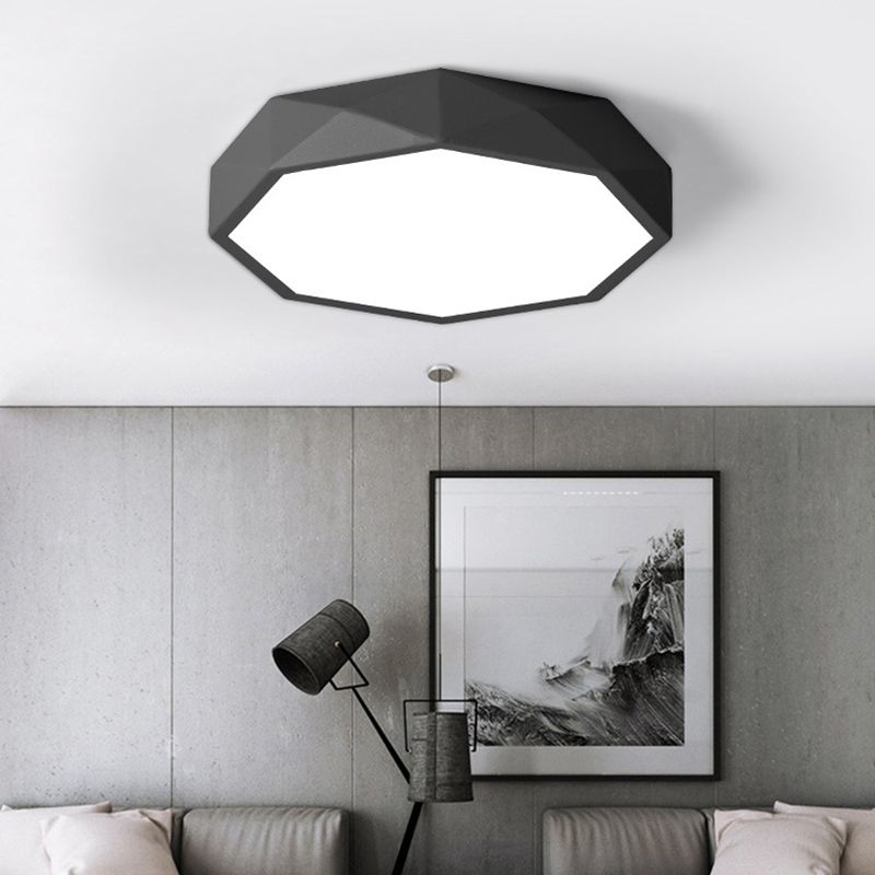 Plafonnier encastré à facettes Plafonnier moderniste en acrylique pour salon
