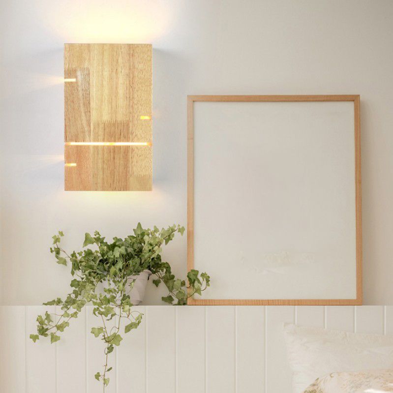 Modern Style Wall Lamp Wooden Wall Sconce Lighting for Bedroom