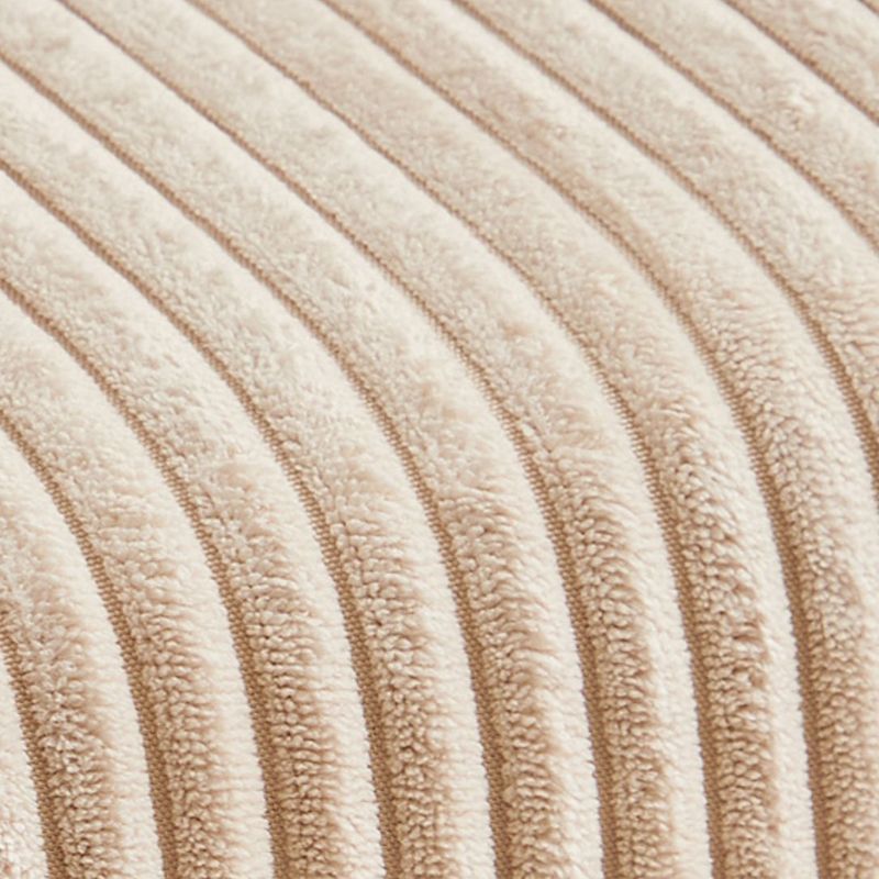 Suede and Solid Wood Rocking Chair with Padded Seat Rocker Chair Removable Cushions