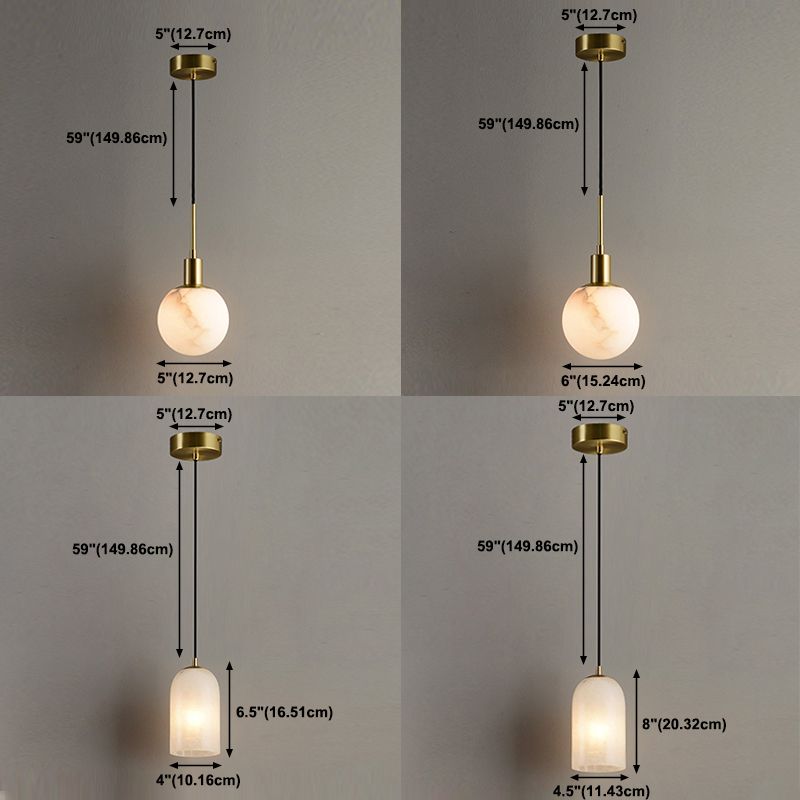Goldsteinhänge -Leuchten zeitgenössischer Suspensionsanhänger für Schlafzimmer