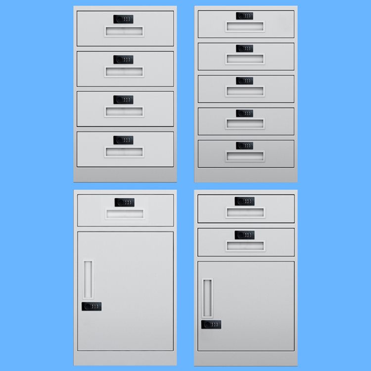 Industrial Metal Cabinet Vertical File Cabinet with Drawers and Storage
