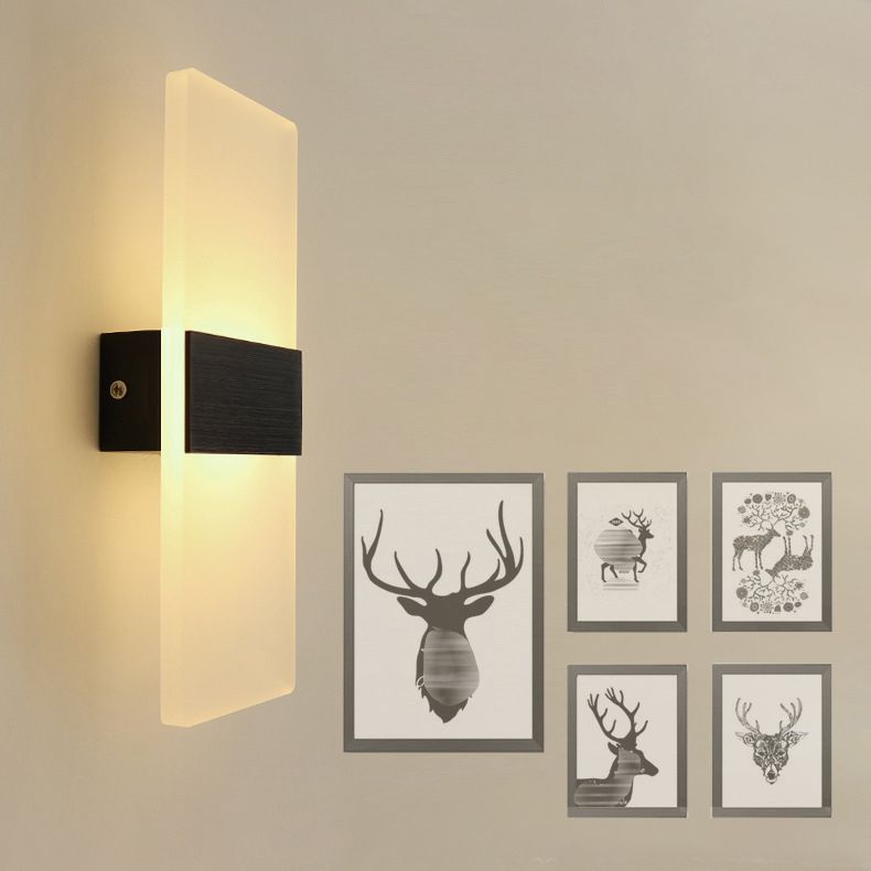 Modern Style Geometric Wall Sconce Lights Metal 1 Light Wall Lighting Fixtures