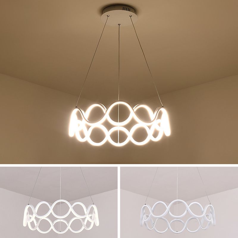 Multiple Rings Chandelier Light Fixture Designer Modern Simplicity Metal Pendant Lighting for Restaurant