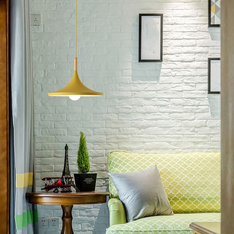 Aluminum 1-Light Pendant Lamp Creative Hanging Fixture for Dining Room