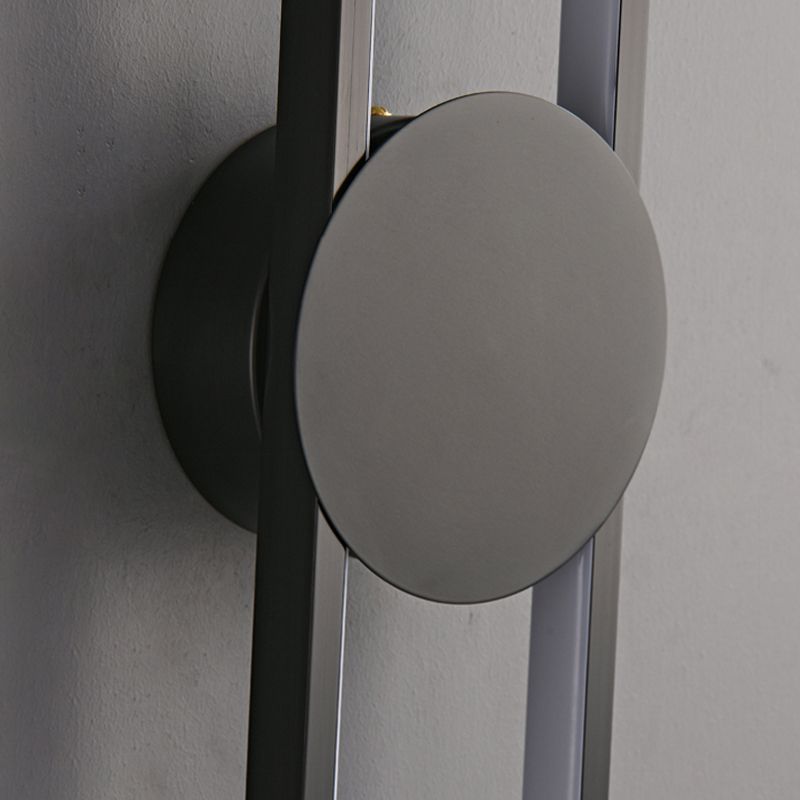 Nordic Style Brass Wall Light Linear Single Light LED Wall Sconce for Living Room