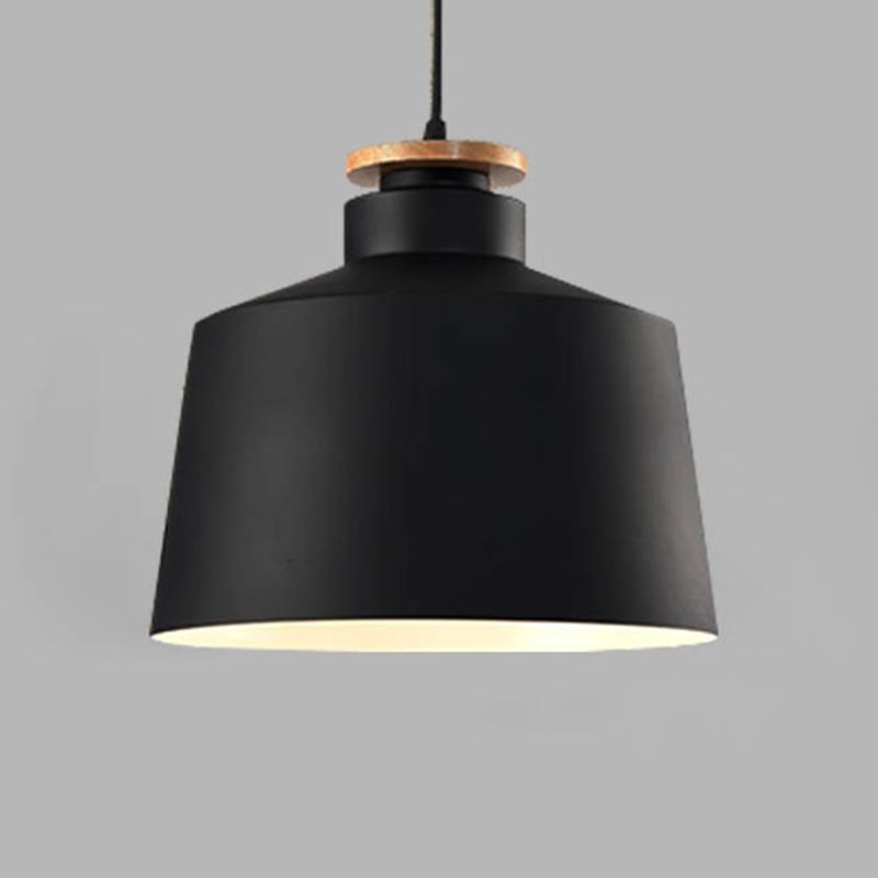 Modern Macaron Shaped Hanging Pendant Lights Metal 1 Light Hanging Ceiling Light