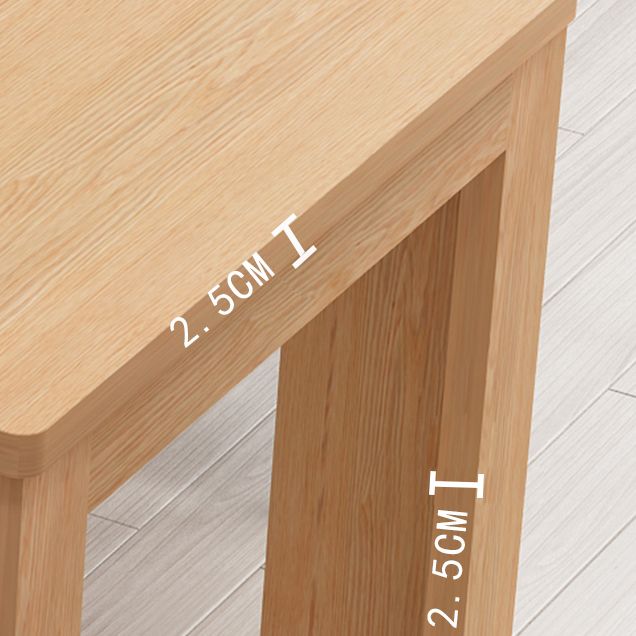 73 '' opvouwbare populier houten eettafel uitbreidbare rechthoektafel (alleen tafel)