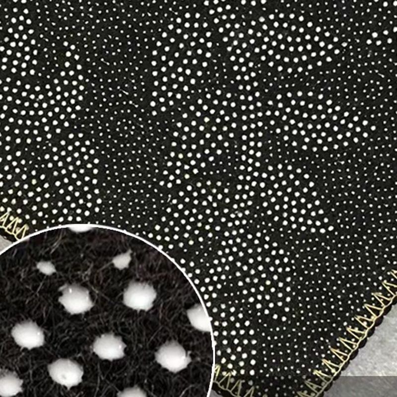 Rapis moderne Black MODER POLYESTER Tapis lavable pour le salon