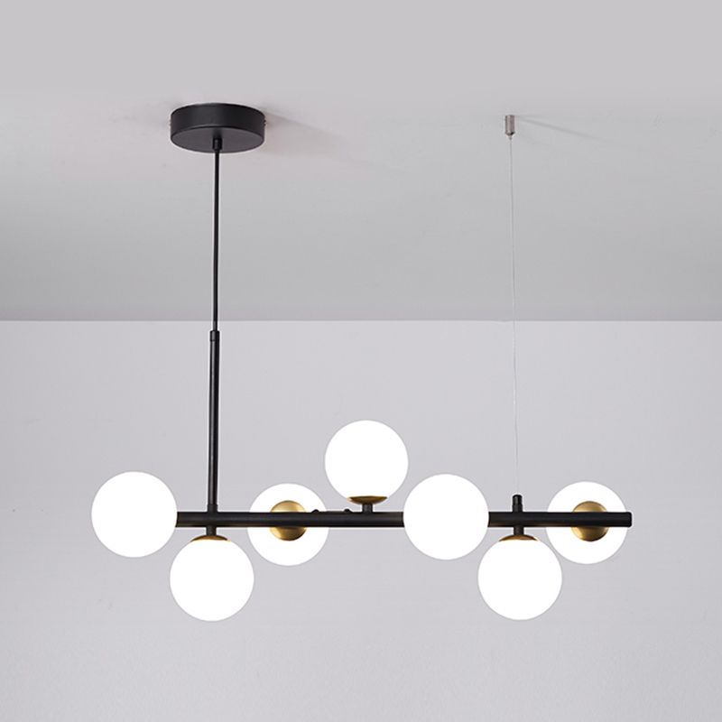 Nordic Modern Island Light Dining Room Glass Shade Hanging Light Fixture