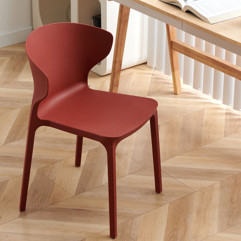 Sedia da pranzo in plastica scandinava cucina in plastica sedia laterale