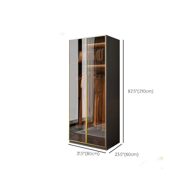 Modern Glass Wardrobe Wardrobe Armoire Wardrobe Cabinet for Home