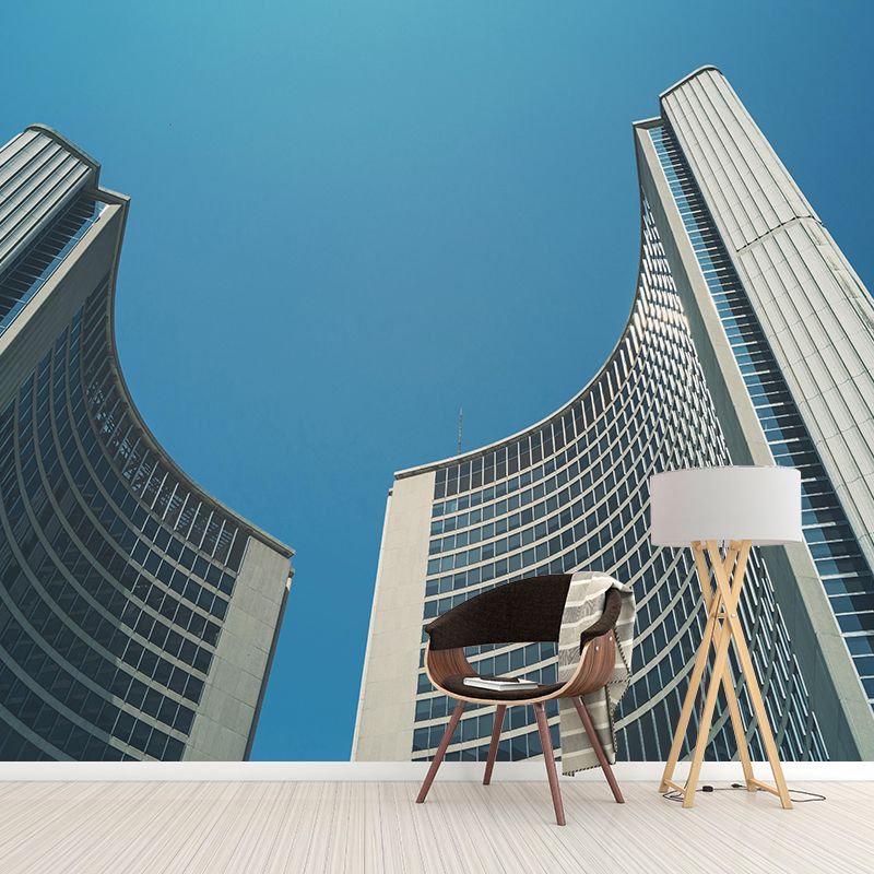 Construction Mural Contemporary Mildew Resistant for Sleeping Room Decor