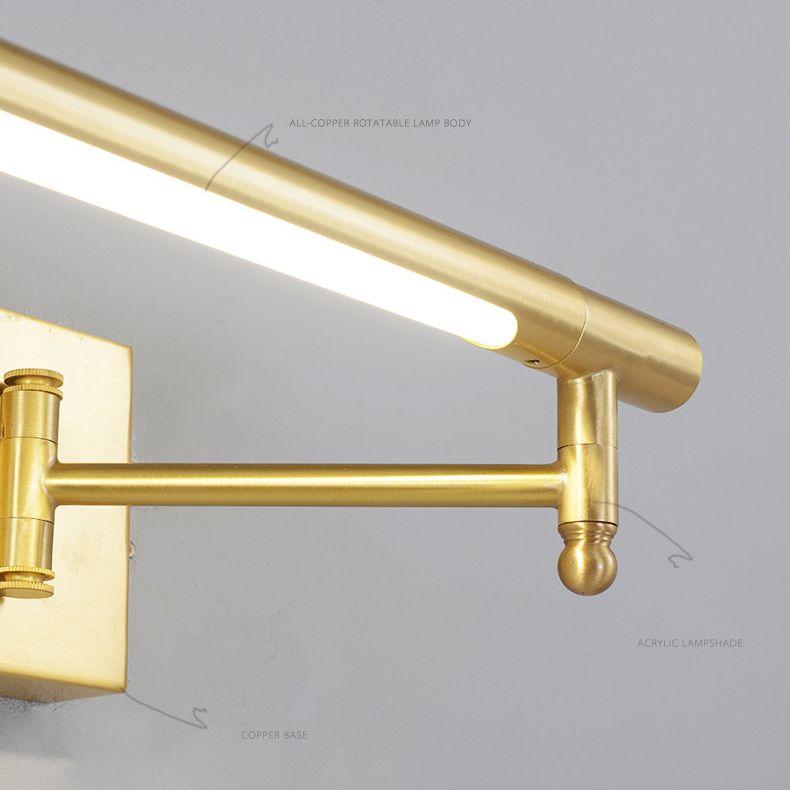 Linear Metal Wall Mounted Lights Modern Wall Mounted Light Fixture for Bathroom