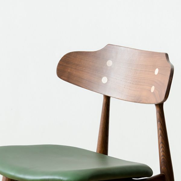 Contemporary Style Side Chair Wood Open Back Dining Room Chair for Home