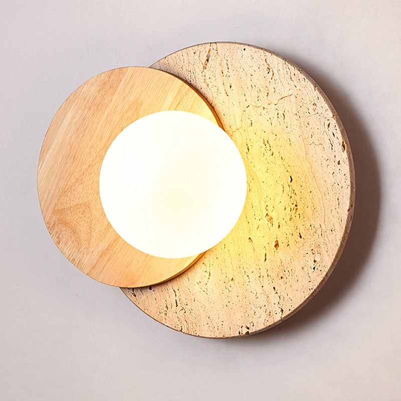 Modern Glass Globe Shade Wall Lighting Fixtures 1-Light Wall Lamp for Dining Room