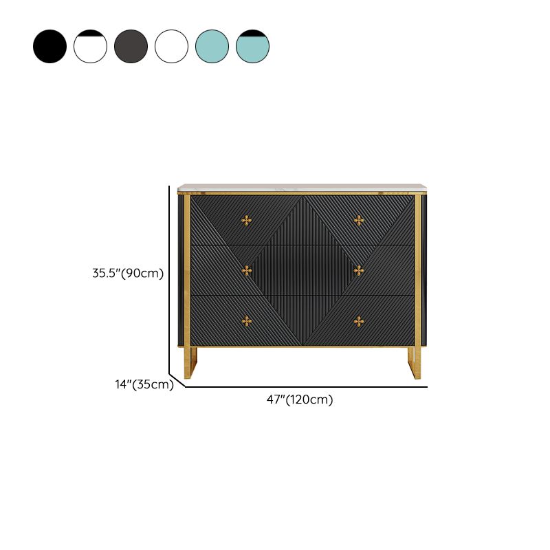 13.65-inch W Contemporary Storage Chest Dresser Stone Dresser